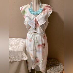 CITY CHIC Maxi WRAP FLORAL DRESS